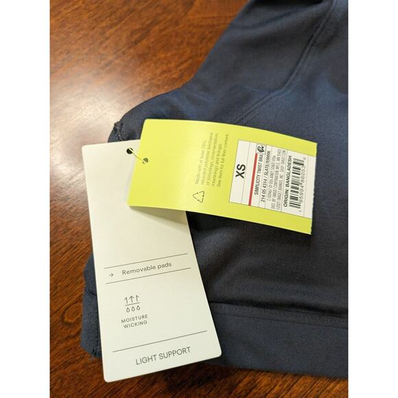 All in Motion Light Support Sports Bra XS Slate Gray Simplicity Twist Activewear - Picture 6 of 9